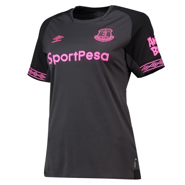 Camiseta Everton Replica Segunda Ropa Mujer 2018/19 Negro